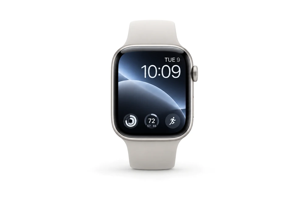 Apple Watch in starlight, front view